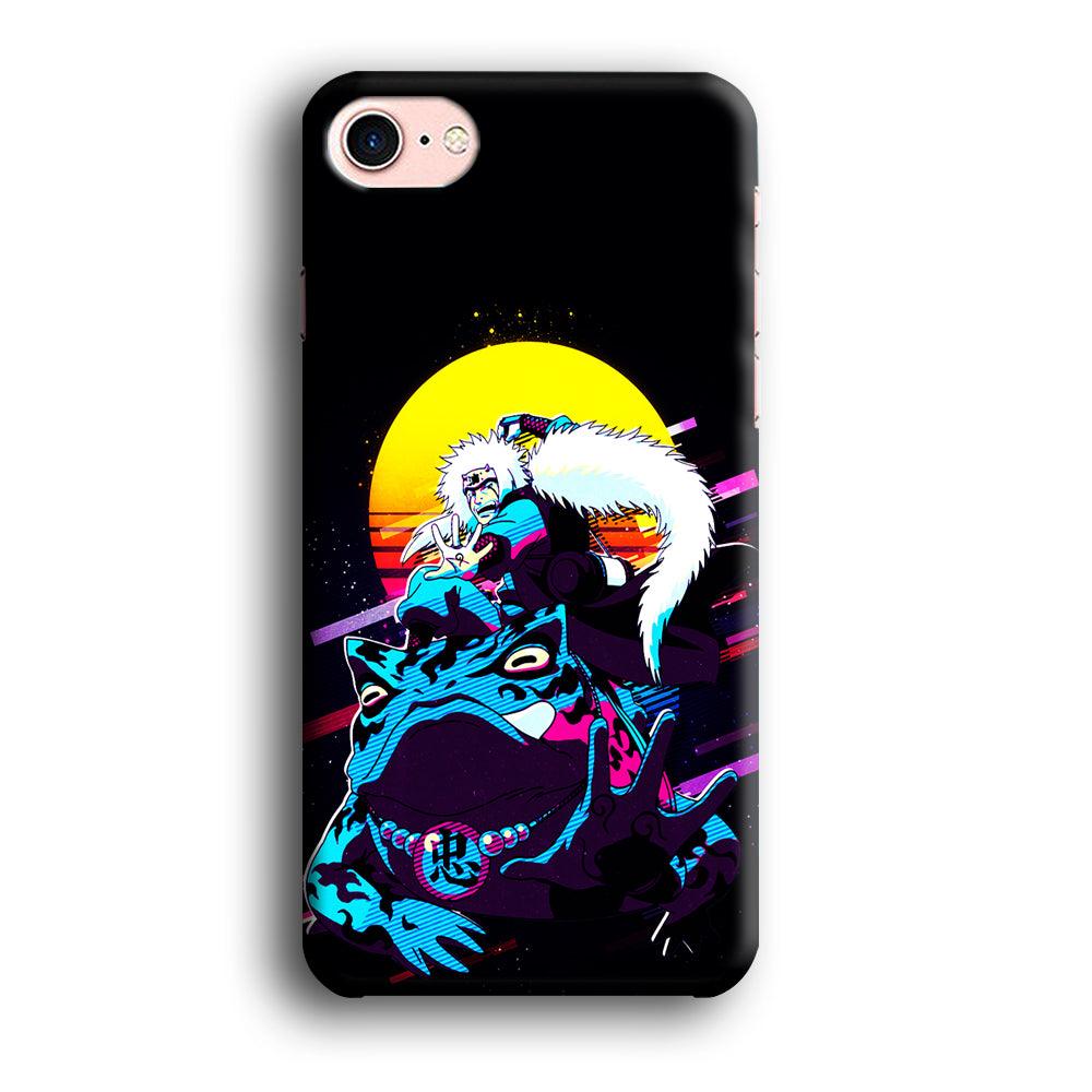 Jiraiya Sitting on Gamabunta iPhone SE 2020 Case-Plastic / Full Wrap (3D Case)-Xtracase
