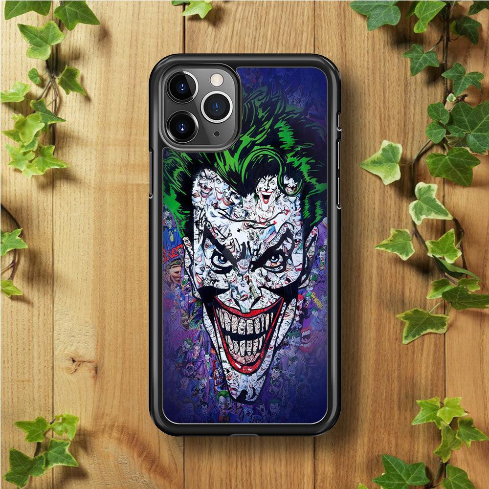 Joker Art iPhone 11 Pro Max Case-Rubber / Black (2D Case)-Xtracase