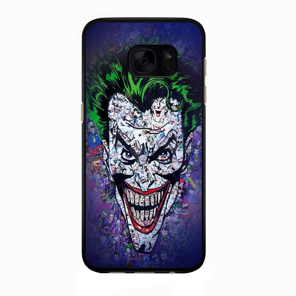 Joker Art Samsung Galaxy S7 Case-Rubber / Black (2D Case)-Xtracase