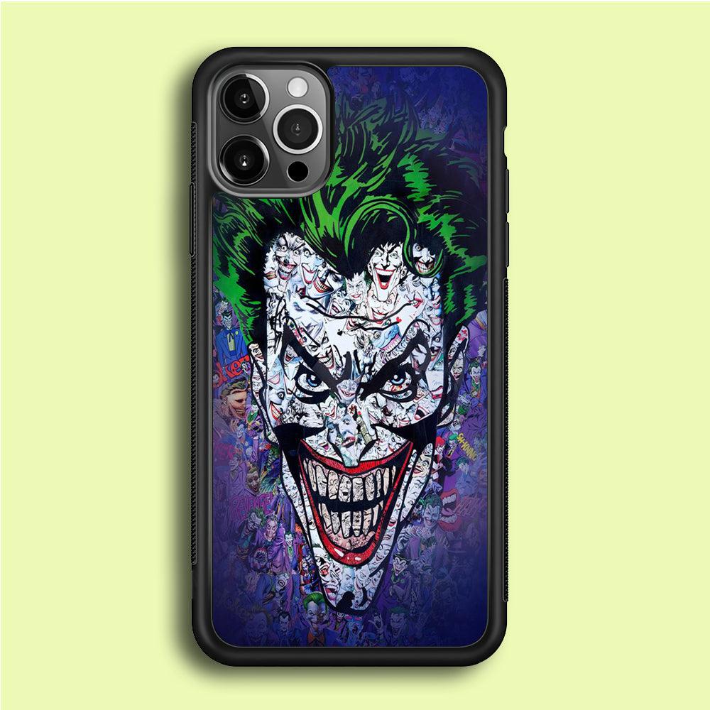 Joker Art iPhone 12 Pro Case-Rubber / Black (2D Case)-Xtracase