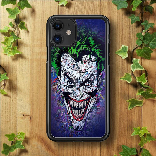 Joker Art iPhone 11 Case-Rubber / Black (2D Case)-Xtracase
