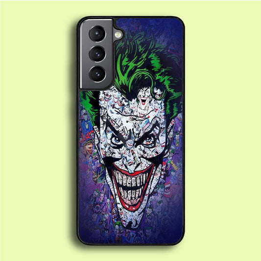 Joker Art Samsung Galaxy S21 Plus Case-Rubber / White (2D Case)-Xtracase