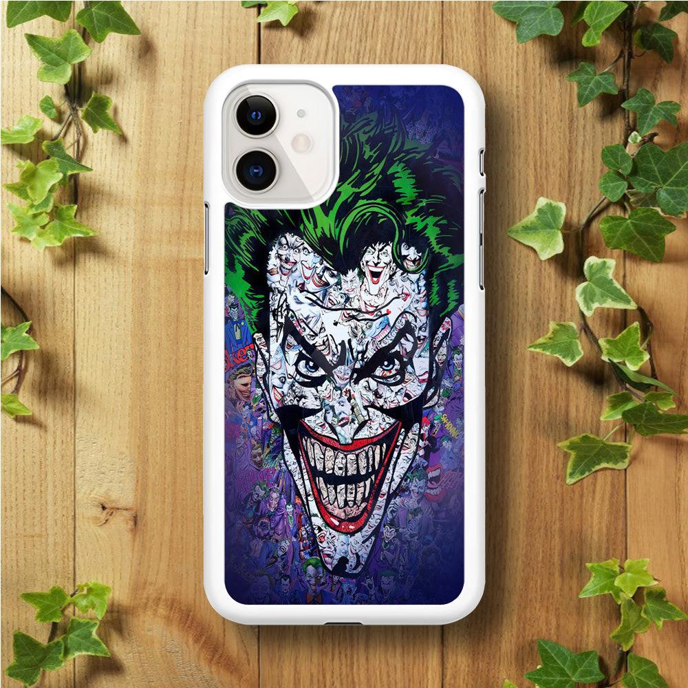 Joker Art iPhone 11 Case-Rubber / White (2D Case)-Xtracase