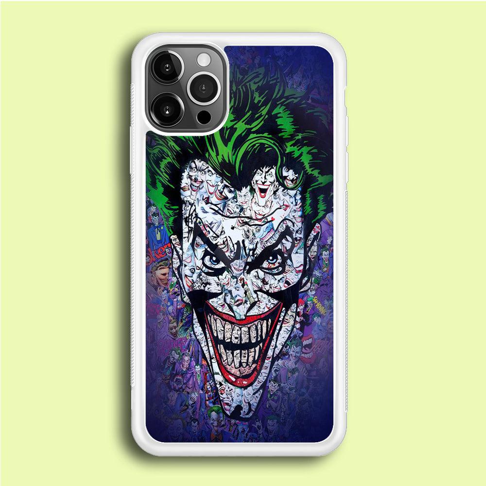 Joker Art iPhone 12 Pro Case-Rubber / White (2D Case)-Xtracase