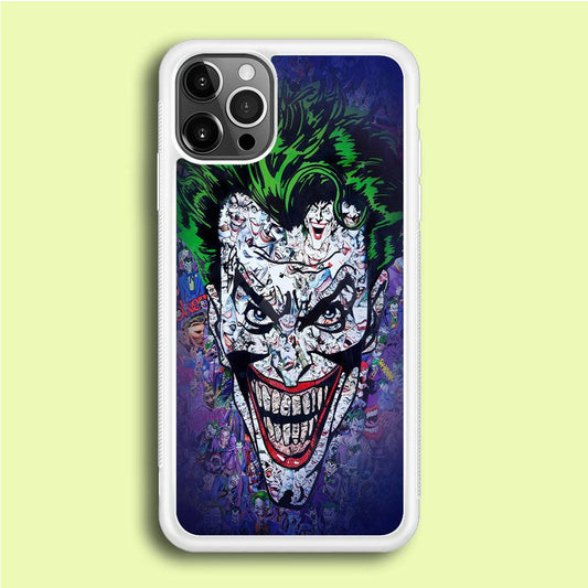 Joker Art iPhone 12 Pro Case-Rubber / White (2D Case)-Xtracase