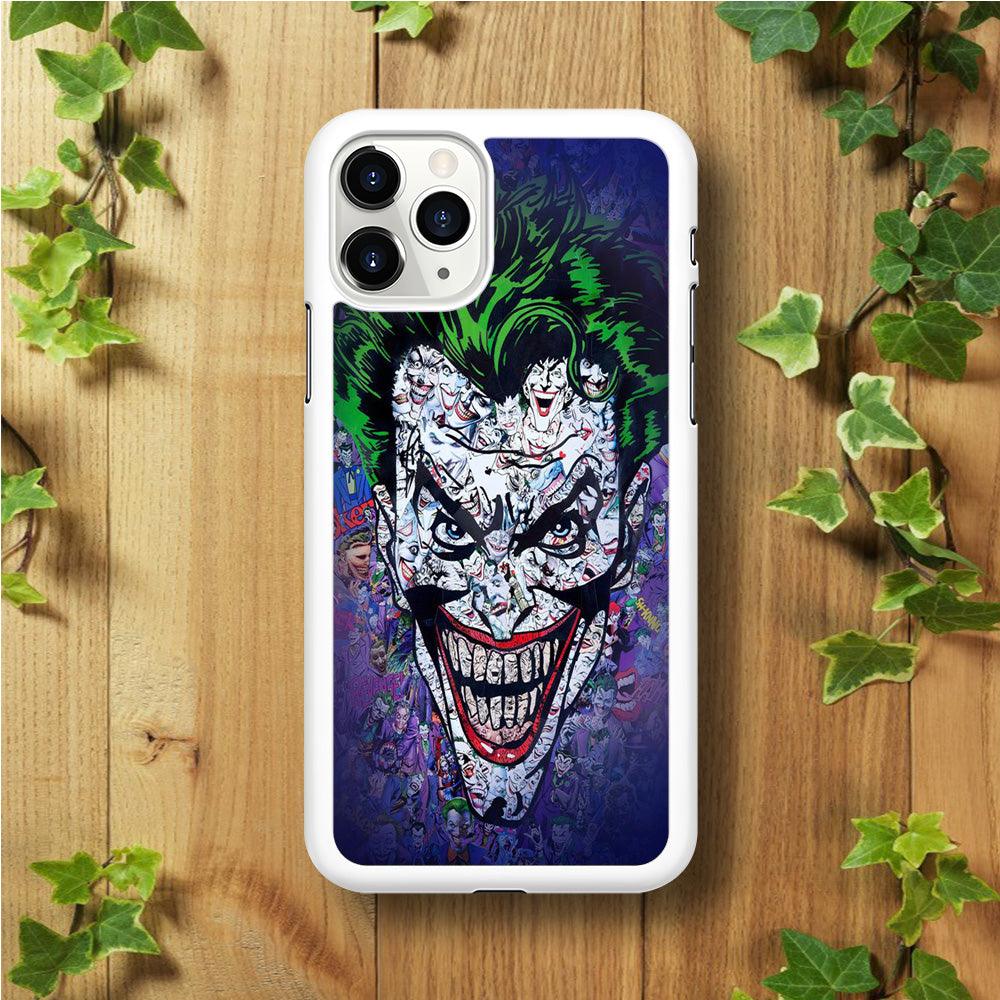 Joker Art iPhone 11 Pro Max Case-Rubber / White (2D Case)-Xtracase