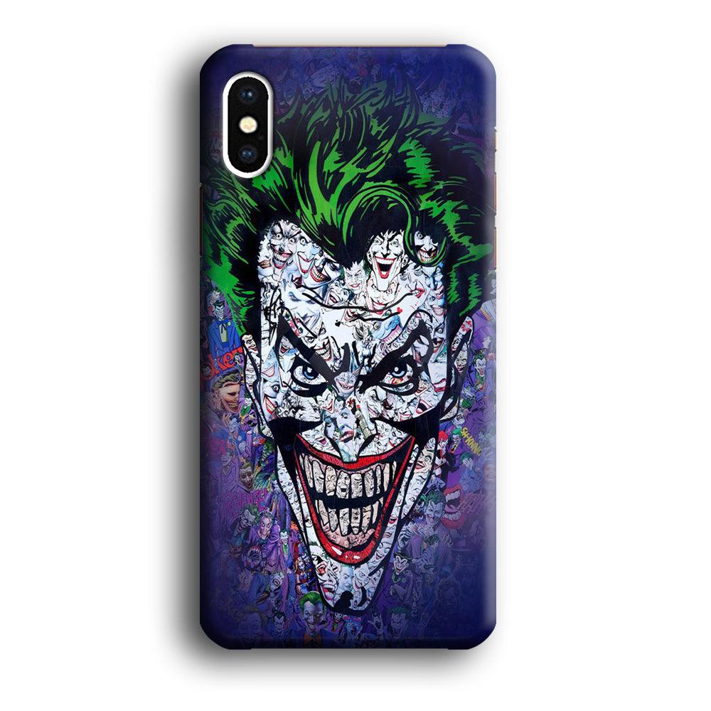 Joker Art iPhone Xs Case-Plastic / Full Wrap (3D Case)-Xtracase