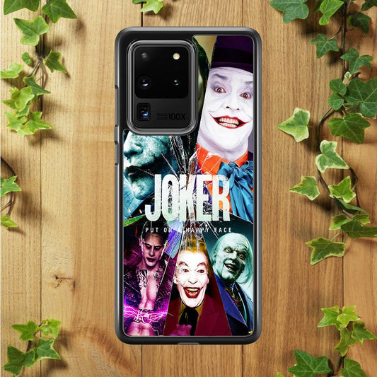 Joker Happy Face Samsung Galaxy S20 Ultra Case-Plastic / Full Wrap (3D Case)-Xtracase
