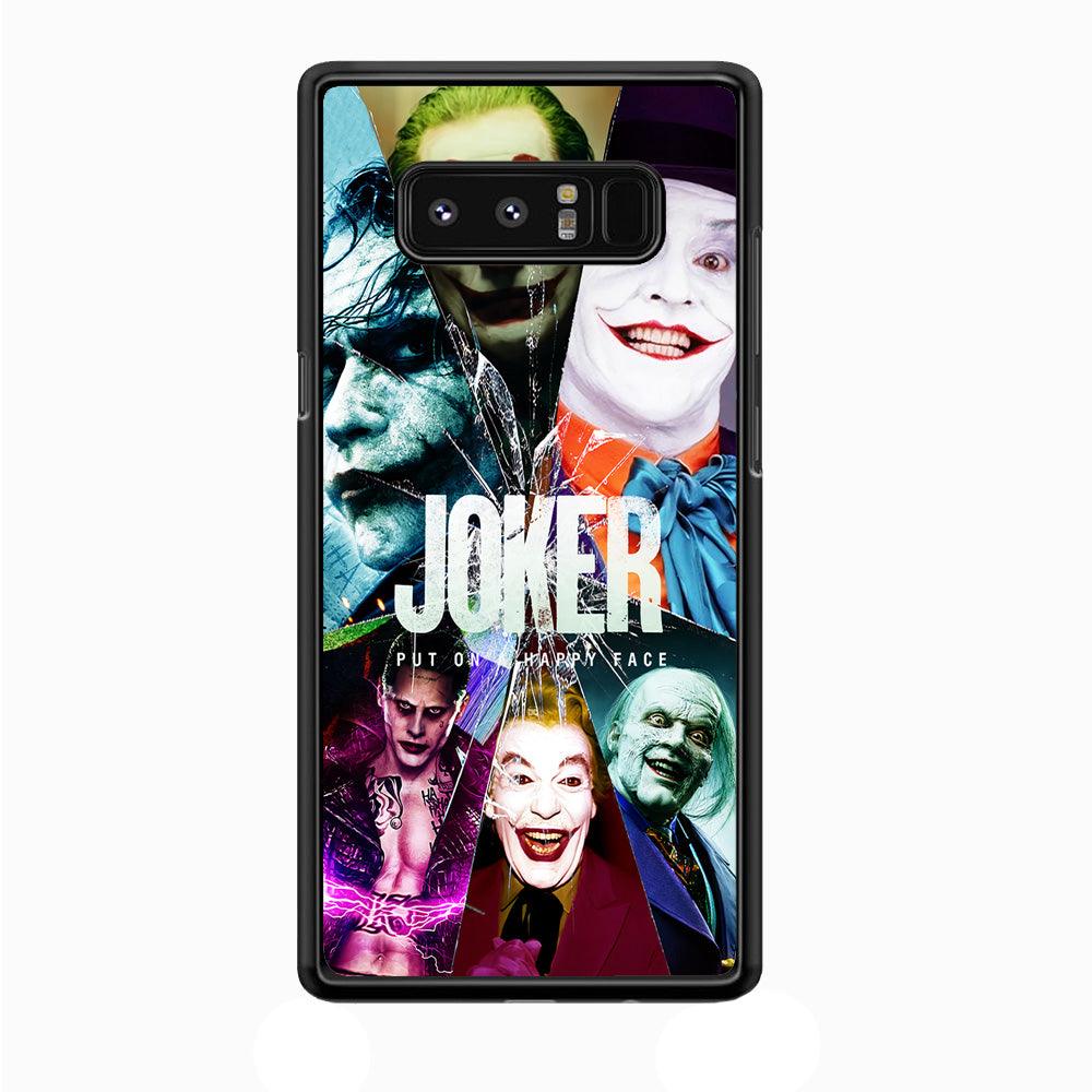 Joker Happy Face Samsung Galaxy Note 8 Case-Plastic / Full Wrap (3D Case)-Xtracase