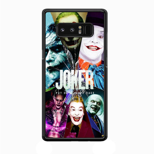 Joker Happy Face Samsung Galaxy Note 8 Case-Plastic / Full Wrap (3D Case)-Xtracase