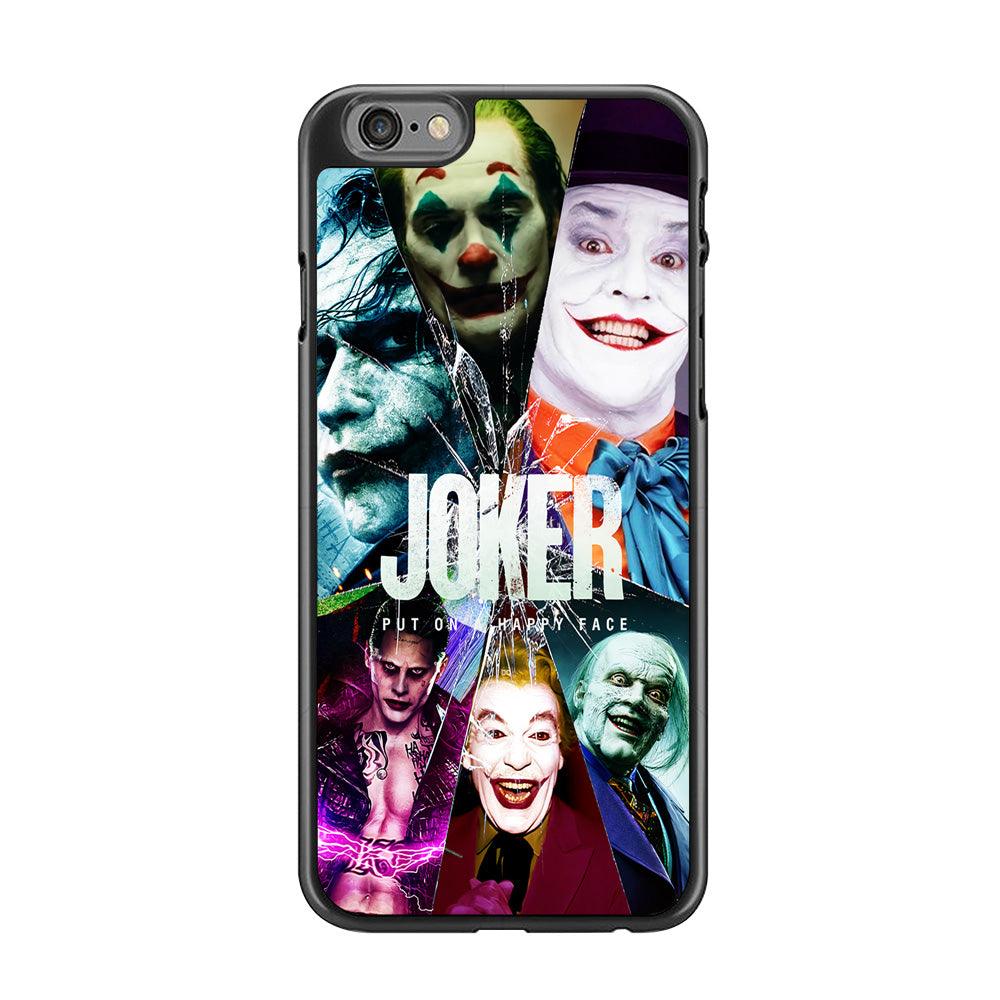Joker Happy Face iPhone 6 | 6s Case-Rubber / Black (2D Case)-Xtracase