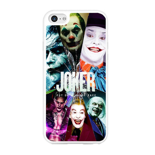 Joker Happy Face iPhone 6 | 6s Case-Rubber / White (2D Case)-Xtracase