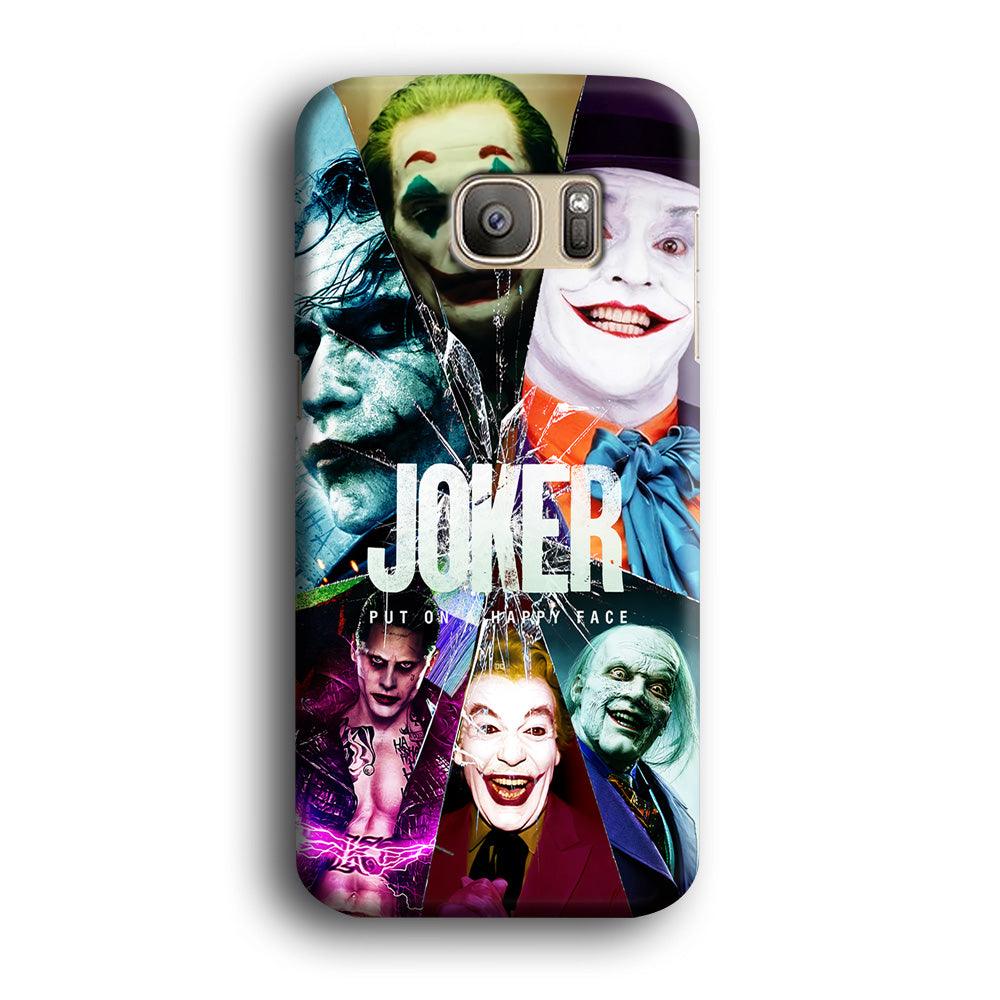 Joker Happy Face Samsung Galaxy S7 Edge Case-Plastic / Full Wrap (3D Case)-Xtracase