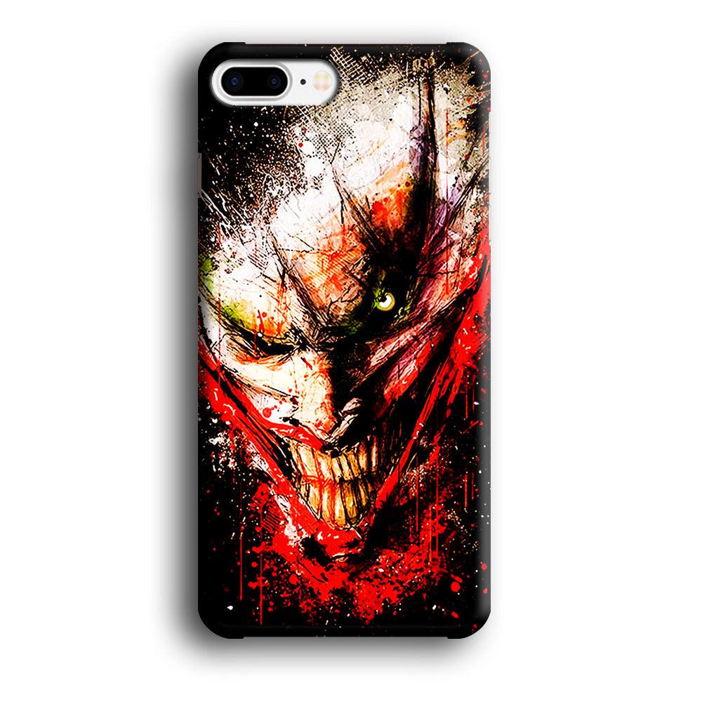 Joker Smile Abstract iPhone 7 Plus Case-Plastic / Full Wrap (3D Case)-Xtracase