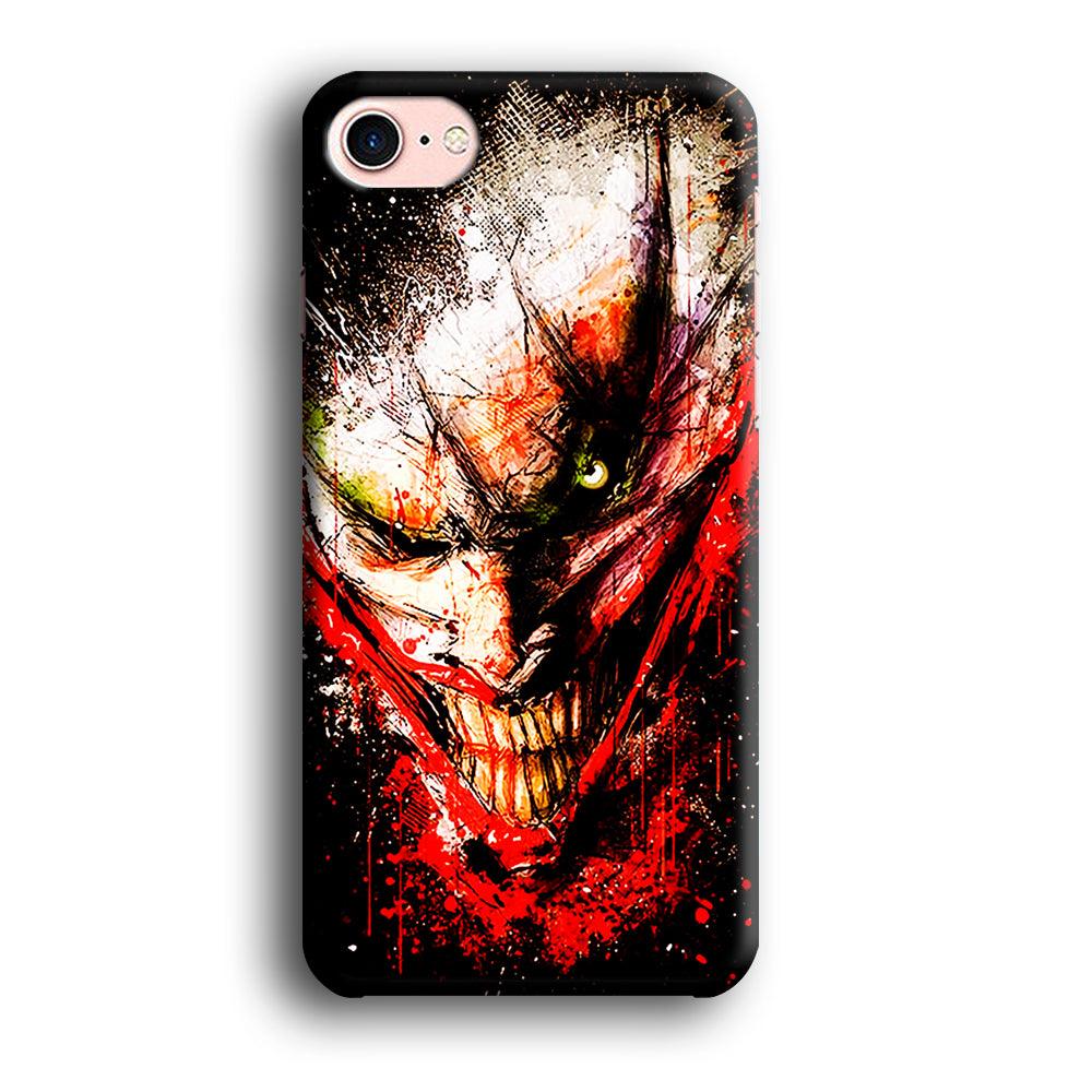 Joker Smile Abstract iPhone SE 2020 Case-Plastic / Full Wrap (3D Case)-Xtracase