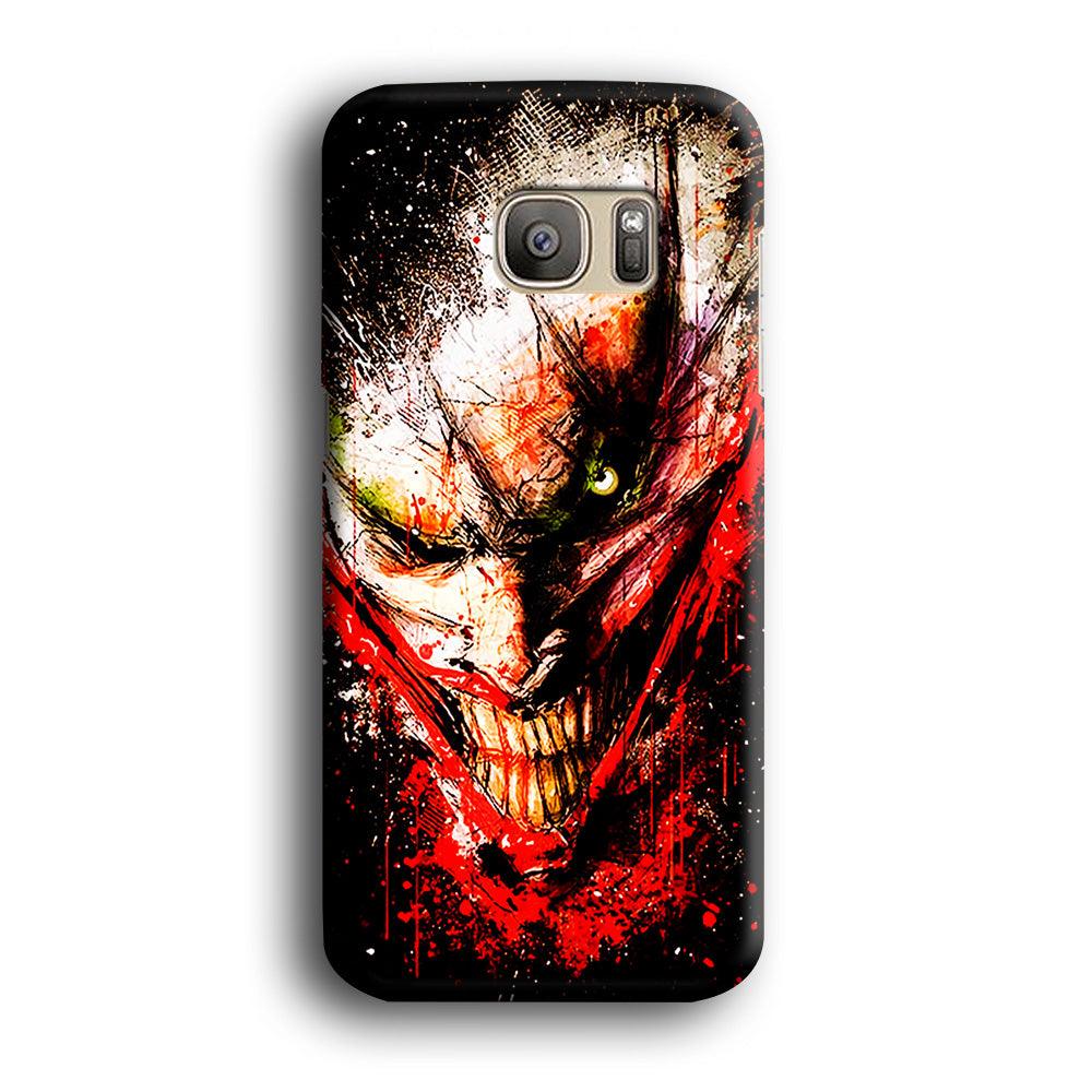 Joker Smile Abstract Samsung Galaxy S7 Edge Case-Plastic / Full Wrap (3D Case)-Xtracase
