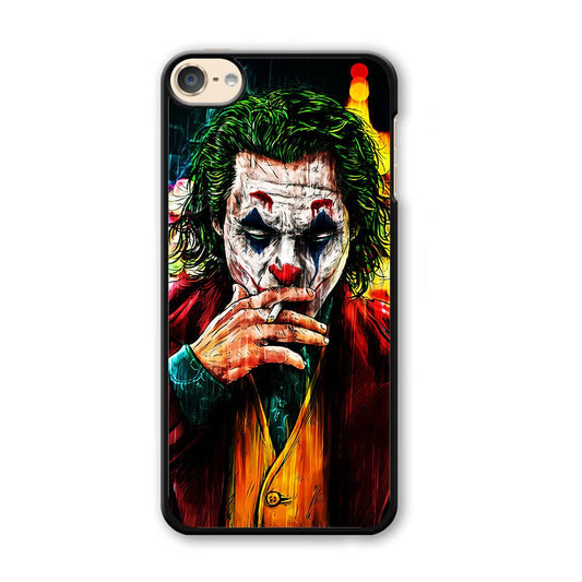 Joker Smoking Painting iPod Touch 6 Case-Plastic / Full Wrap (3D Case)-Xtracase