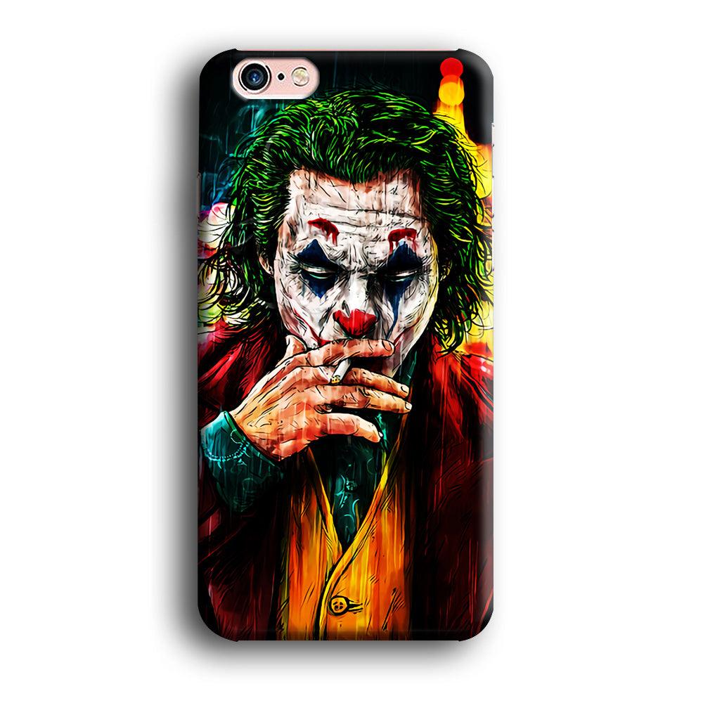 Joker Smoking Painting iPhone 6 | 6s Case-Plastic / Full Wrap (3D Case)-Xtracase