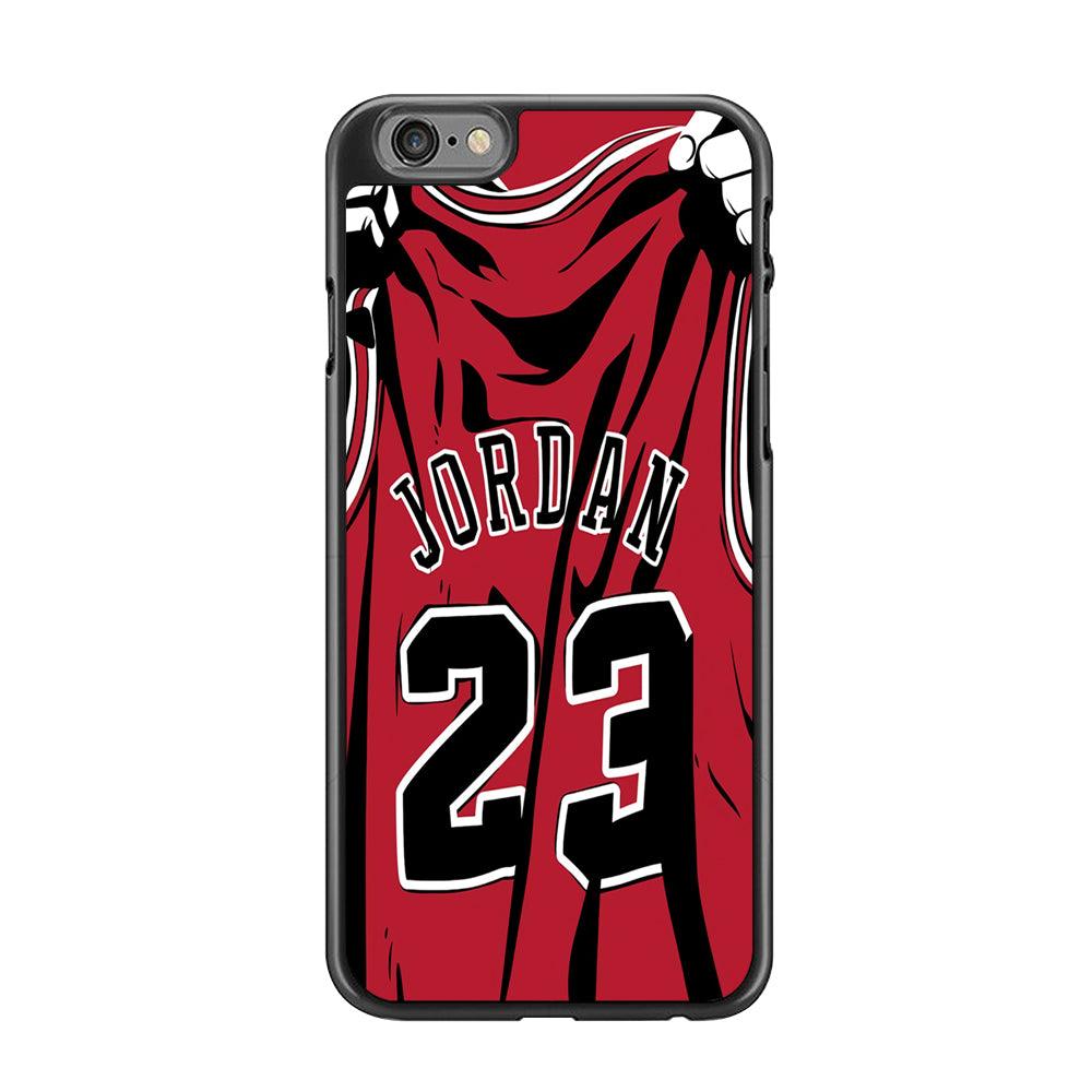 Jordan 23 Jersey iPhone 6 | 6s Case-Rubber / Black (2D Case)-Xtracase