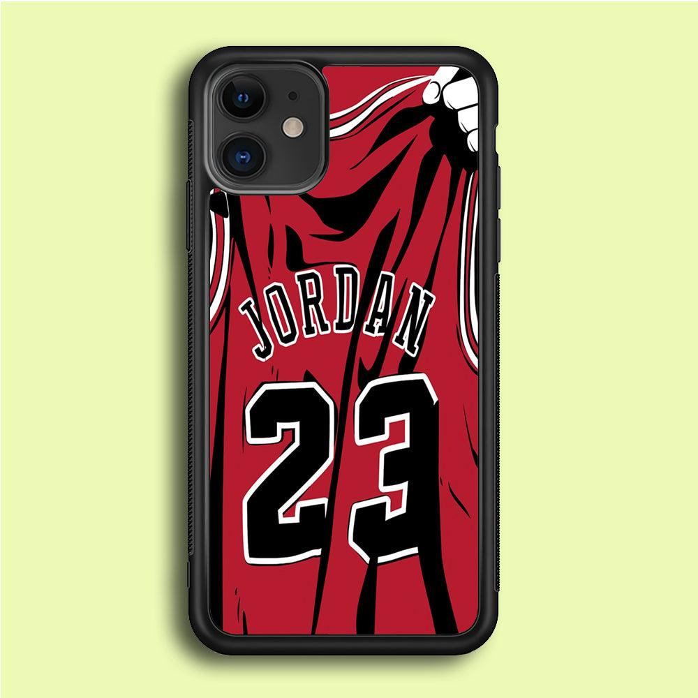 Jordan 23 Jersey iPhone 12 Mini Case-Rubber / Black (2D Case)-Xtracase