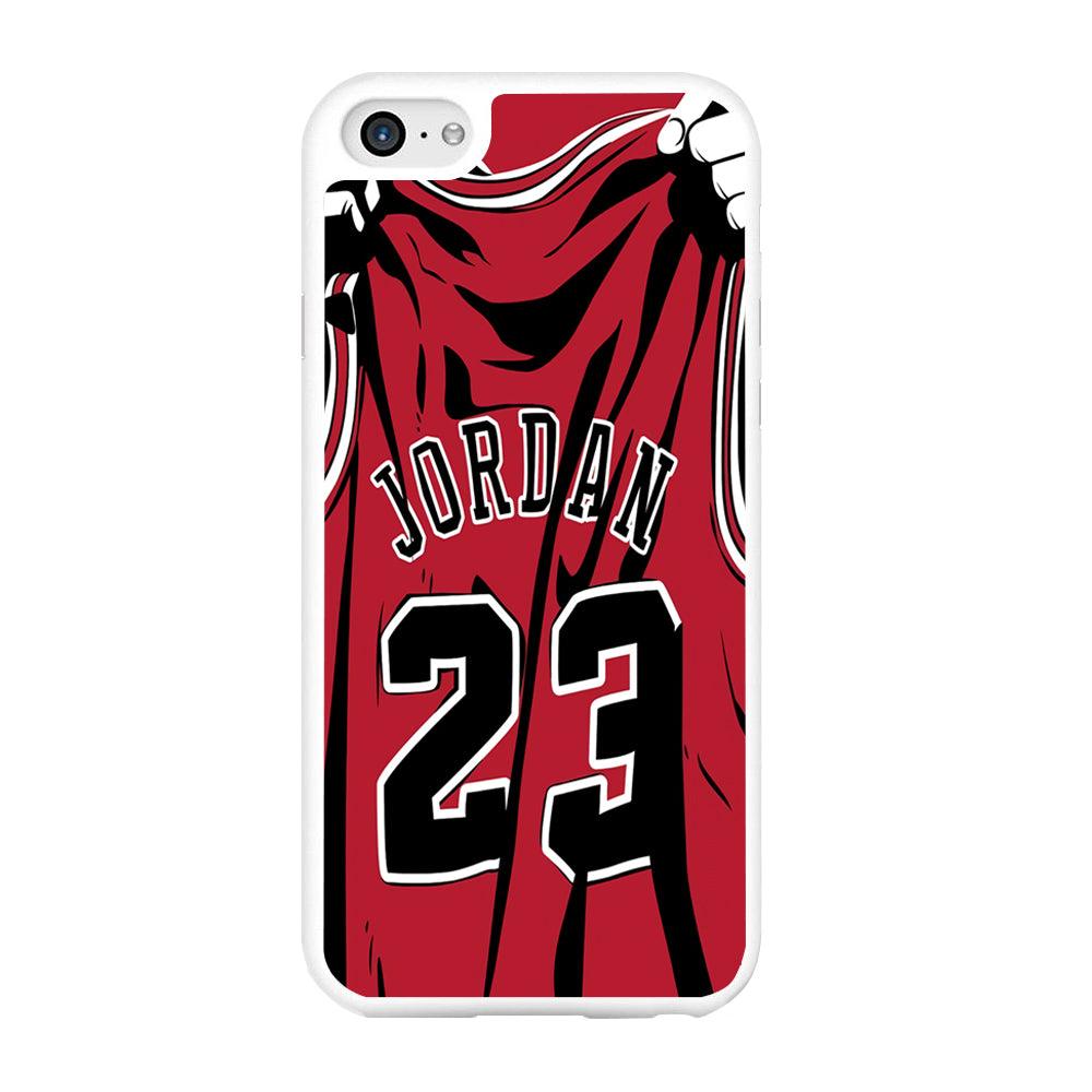 Jordan 23 Jersey iPhone 6 | 6s Case-Rubber / White (2D Case)-Xtracase