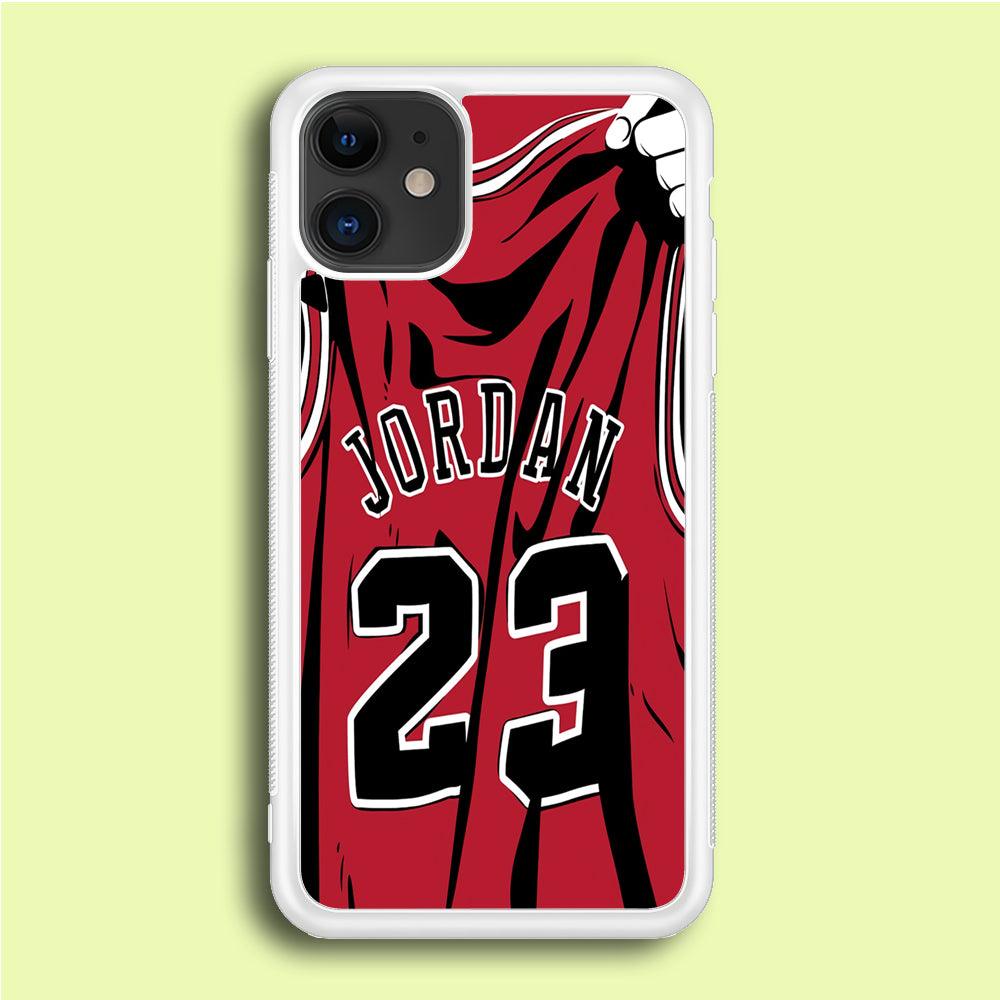 Jordan 23 Jersey iPhone 12 Mini Case-Rubber / White (2D Case)-Xtracase