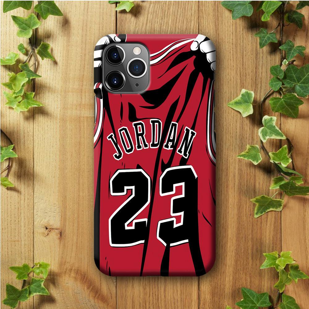 Jordan 23 Jersey iPhone 11 Pro Max Case-Plastic / Full Wrap (3D Case)-Xtracase