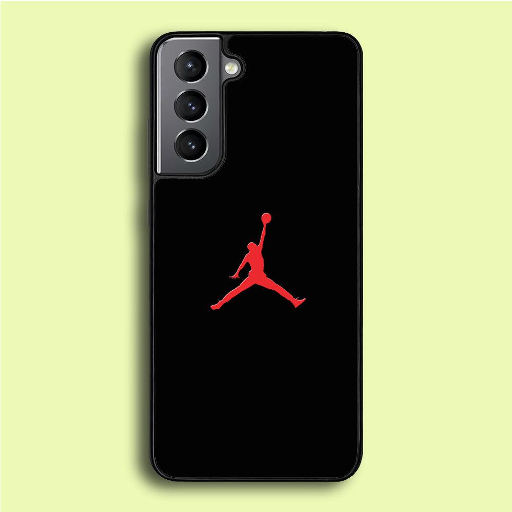 Jordan Logo 003 Samsung Galaxy S21 Plus Case-Rubber / Black (2D Case)-Xtracase