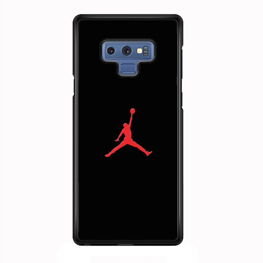 Jordan Logo 003 Samsung Galaxy Note 9 Case-Rubber / Black (2D Case)-Xtracase