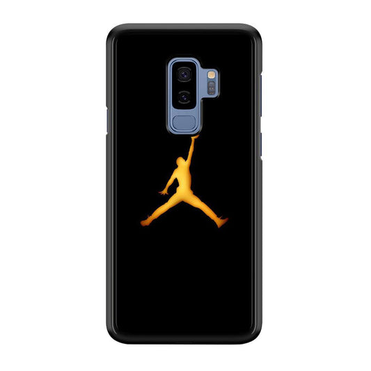Jordan Logo 006 Samsung Galaxy S9 Plus Case-Rubber / Black (2D Case)-Xtracase