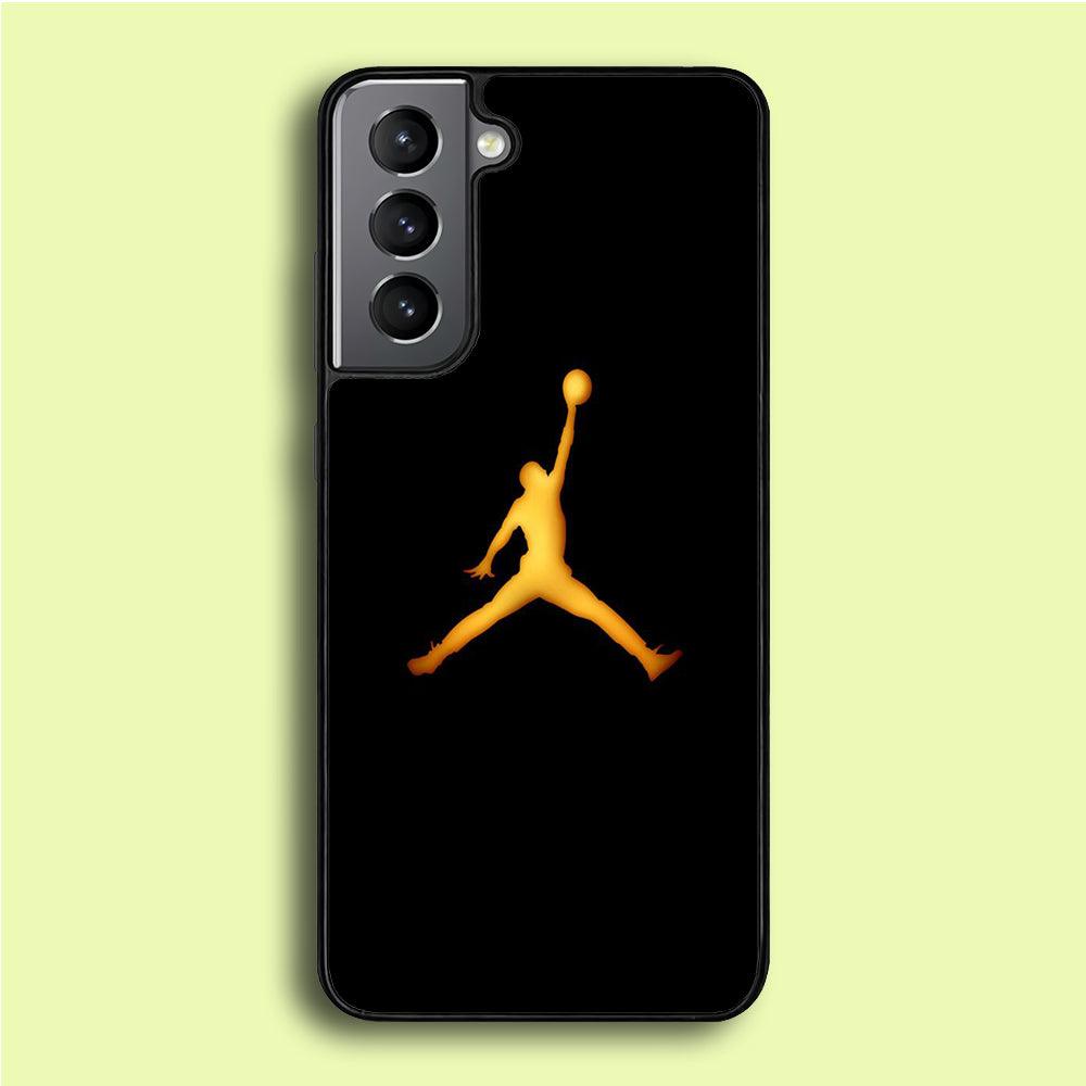 Jordan Logo 006 Samsung Galaxy S21 Plus Case-Rubber / Black (2D Case)-Xtracase