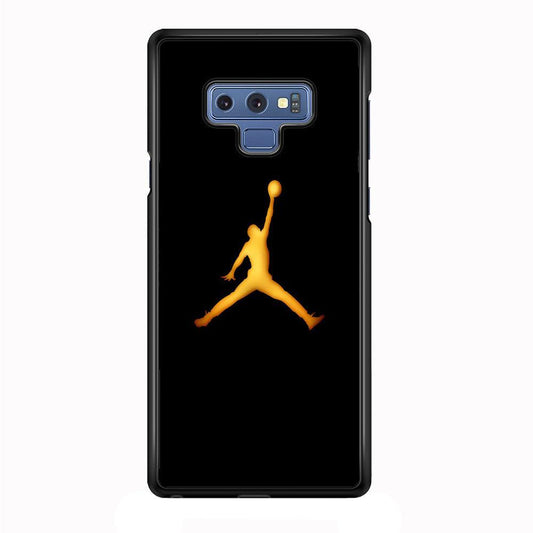 Jordan Logo 006 Samsung Galaxy Note 9 Case-Rubber / Black (2D Case)-Xtracase