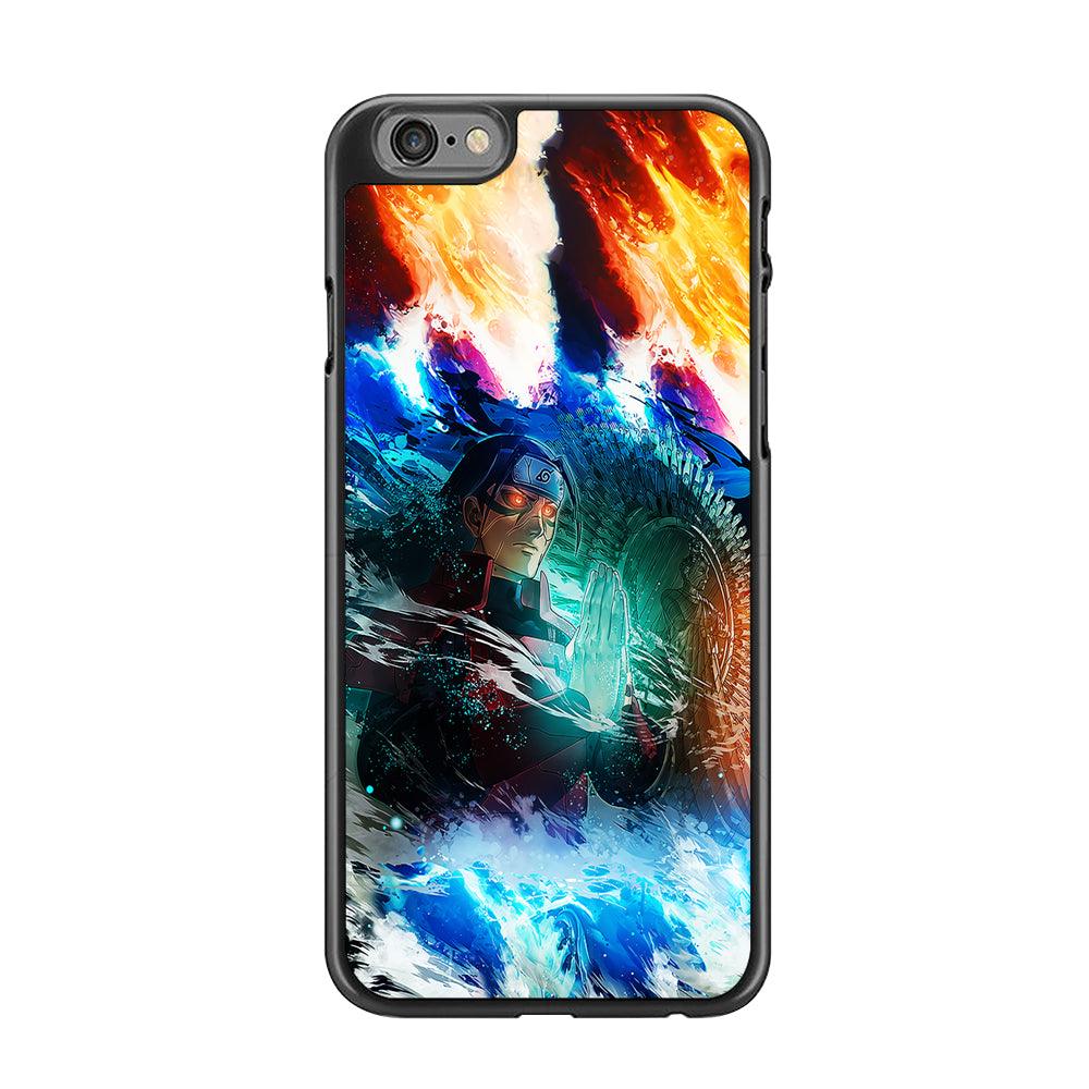 Jutsu Madara Uchiha iPhone 6 | 6s Case-Rubber / Black (2D Case)-Xtracase