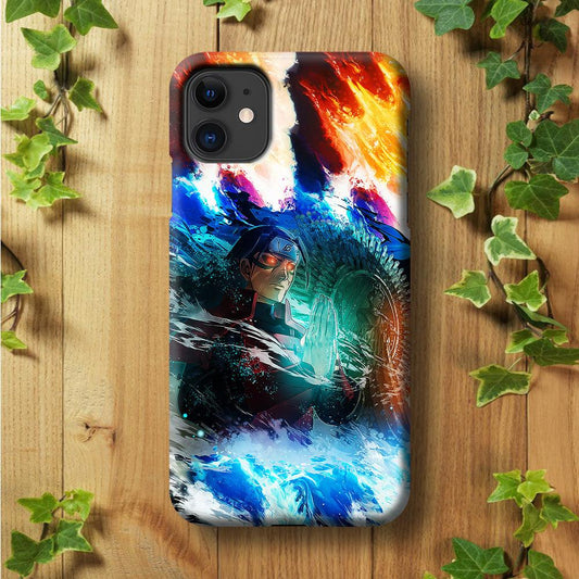 Jutsu Madara Uchiha iPhone 11 Case-Plastic / Full Wrap (3D Case)-Xtracase