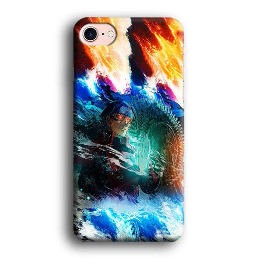 Jutsu Madara Uchiha iPhone SE 2020 Case-Plastic / Full Wrap (3D Case)-Xtracase