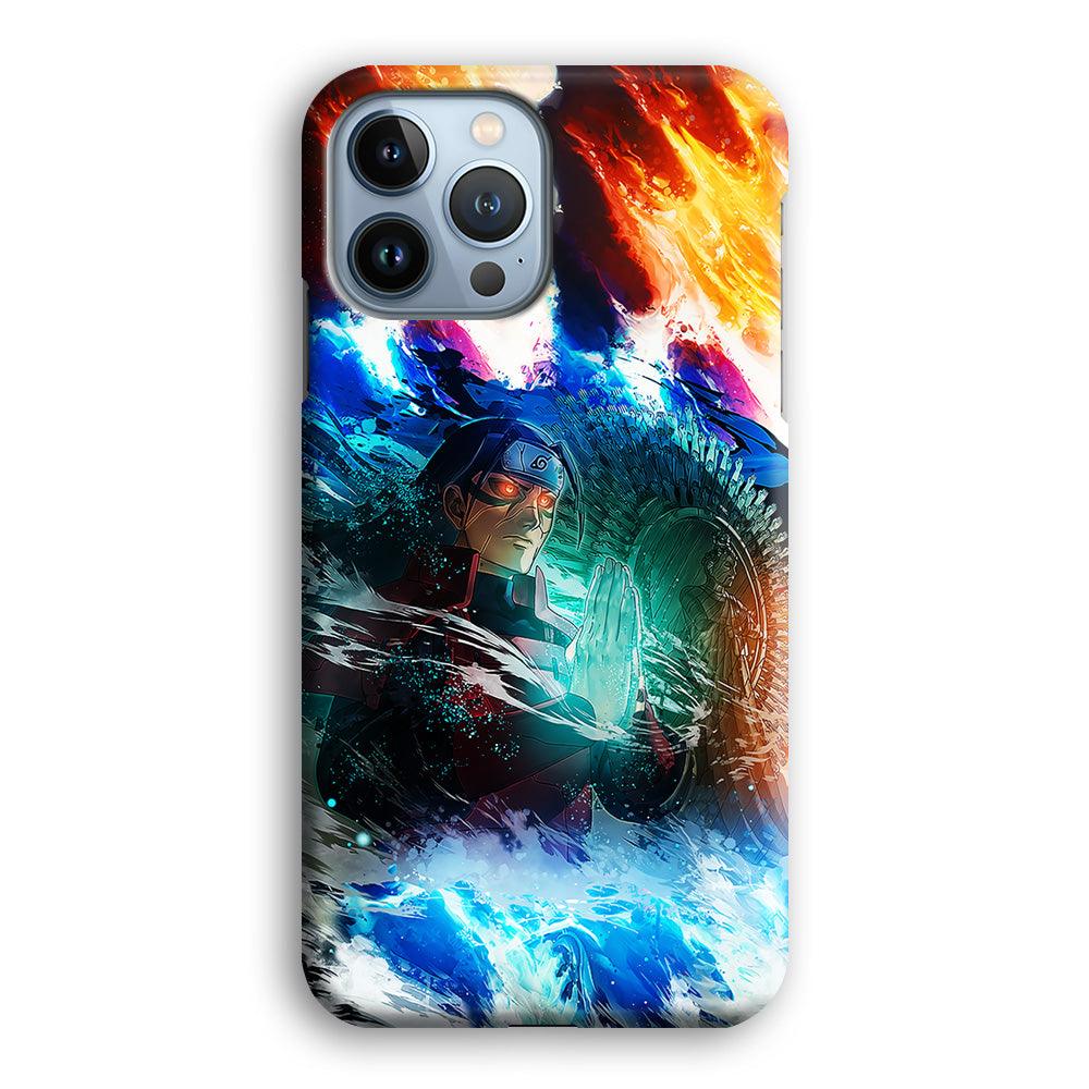 Jutsu Madara Uchiha iPhone 13 Pro Case-Plastic / Full Wrap (3D Case)-Xtracase