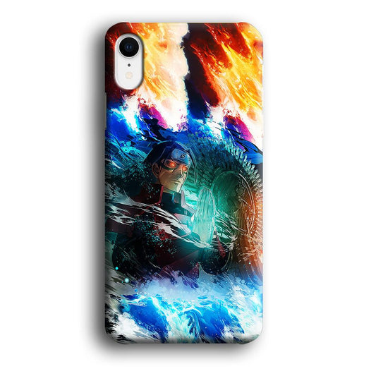 Jutsu Madara Uchiha iPhone XR Case-Plastic / Full Wrap (3D Case)-Xtracase