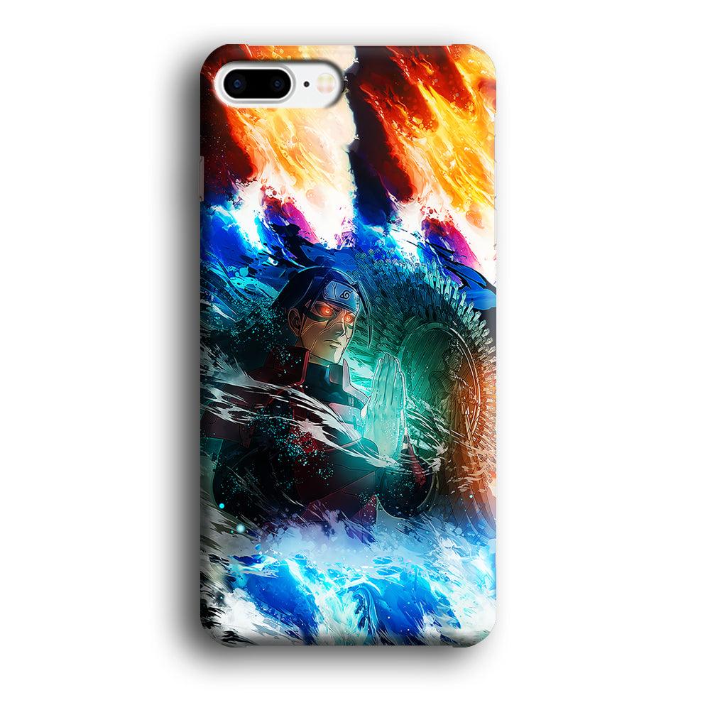 Jutsu Madara Uchiha iPhone 8 Plus Case-Plastic / Full Wrap (3D Case)-Xtracase
