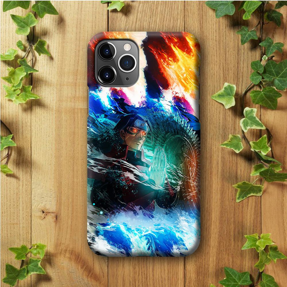 Jutsu Madara Uchiha iPhone 11 Pro Max Case-Plastic / Full Wrap (3D Case)-Xtracase