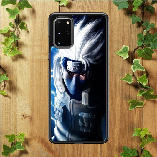 Kakashi Hatake Chidori Samsung Galaxy S20 Plus Case-Rubber / Black (2D Case)-Xtracase