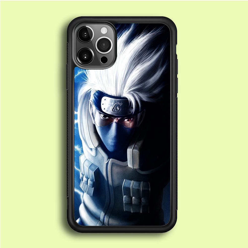 Kakashi Hatake Chidori iPhone 12 Pro Max Case-Rubber / Black (2D Case)-Xtracase