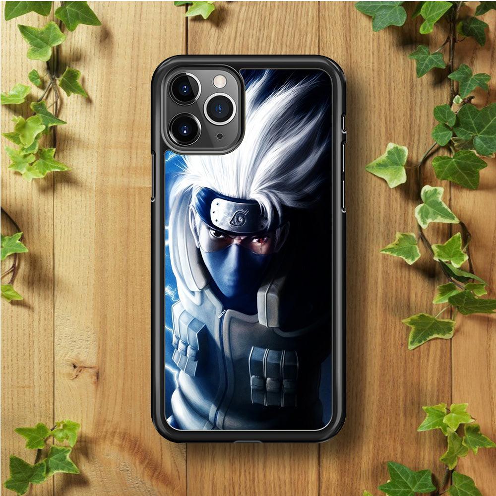 Kakashi Hatake Chidori iPhone 11 Pro Case-Rubber / Black (2D Case)-Xtracase