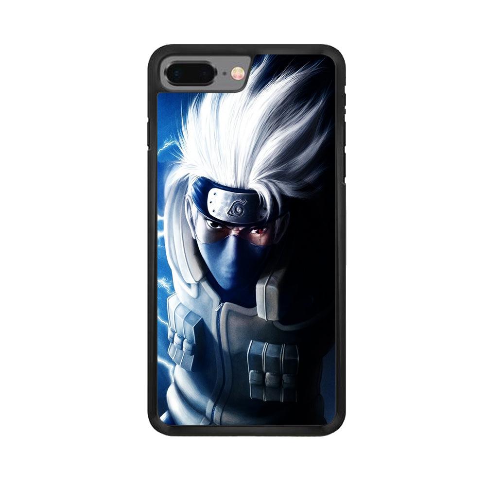 Kakashi Hatake Chidori iPhone 8 Plus Case-Rubber / Black (2D Case)-Xtracase