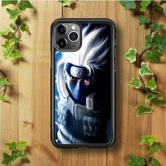 Kakashi Hatake Chidori iPhone 11 Pro Max Case-Rubber / Black (2D Case)-Xtracase