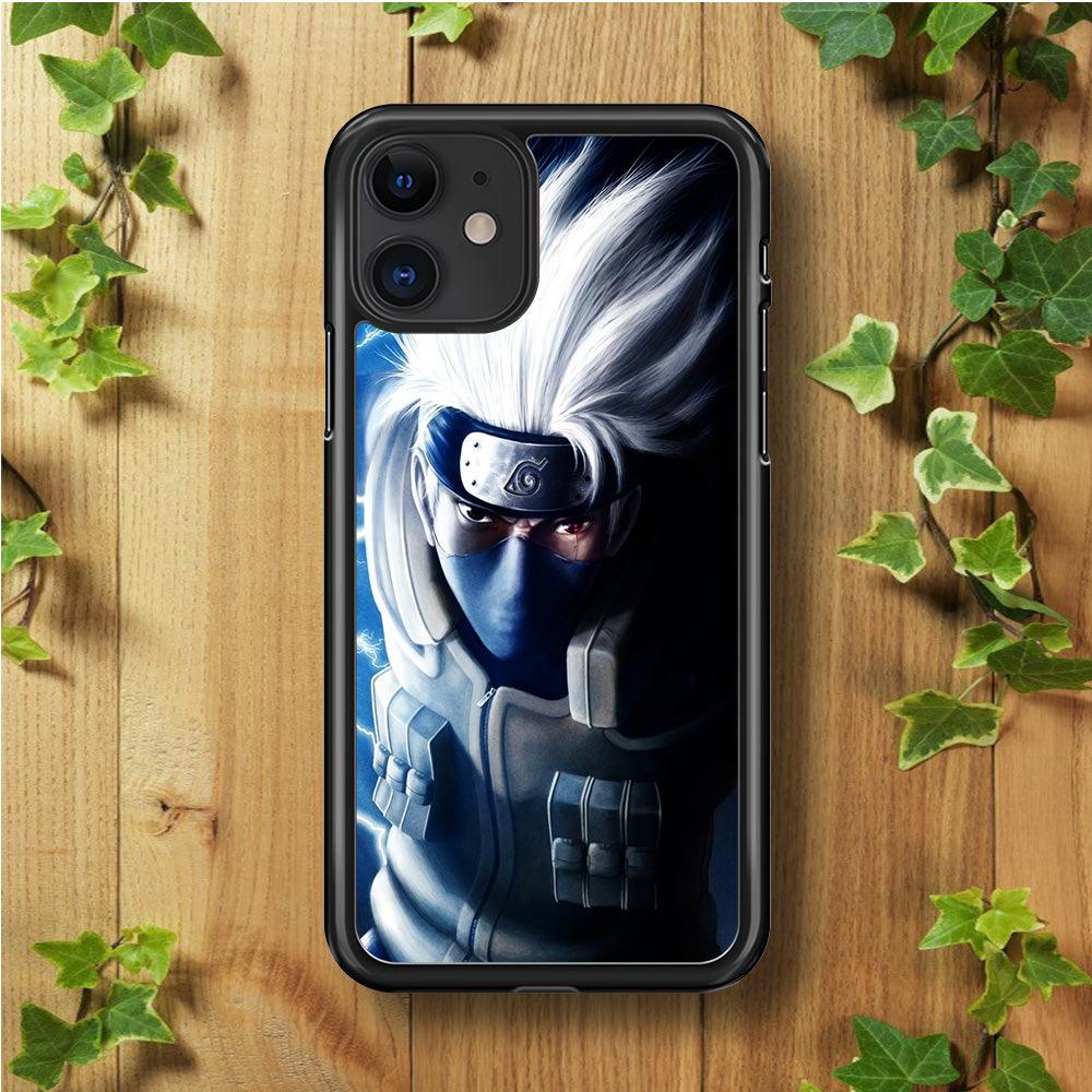 Kakashi Hatake Chidori iPhone 11 Case-Rubber / Black (2D Case)-Xtracase