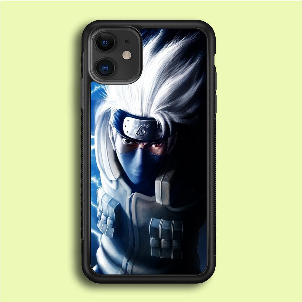 Kakashi Hatake Chidori iPhone 12 Mini Case-Rubber / Black (2D Case)-Xtracase