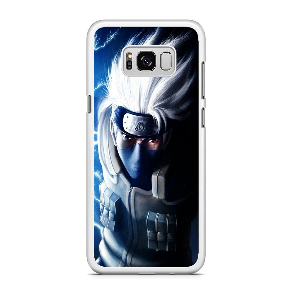 Kakashi Hatake Chidor Samsung Galaxy S8 Case-Rubber / White (2D Case)-Xtracase