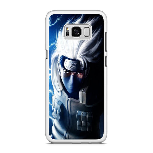 Kakashi Hatake Chidor Samsung Galaxy S8 Case-Rubber / White (2D Case)-Xtracase