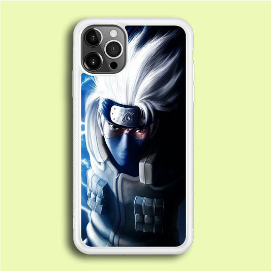 Kakashi Hatake Chidori iPhone 12 Pro Case-Rubber / White (2D Case)-Xtracase