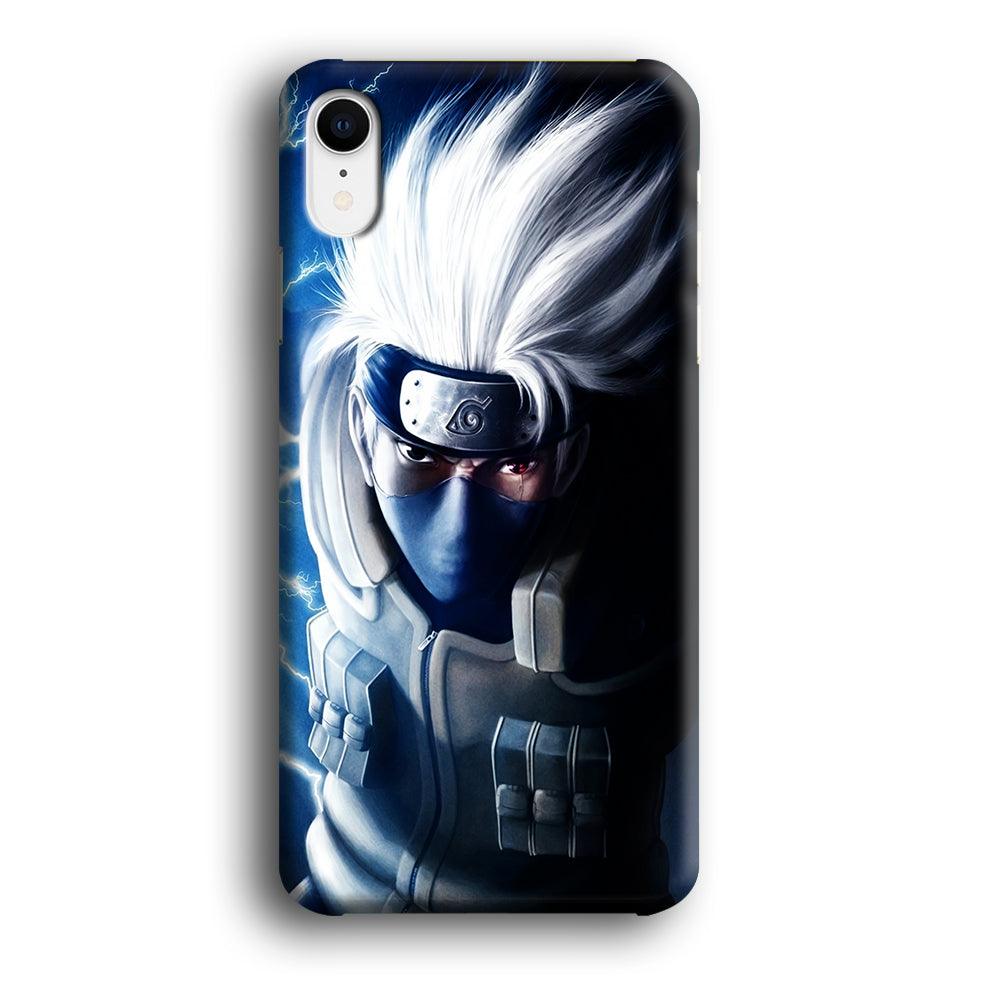 Kakashi Hatake Chidori iPhone XR Case-Plastic / Full Wrap (3D Case)-Xtracase